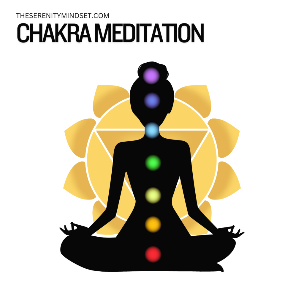 Meditation Techniques for beginners Infographics- Chakra meditation