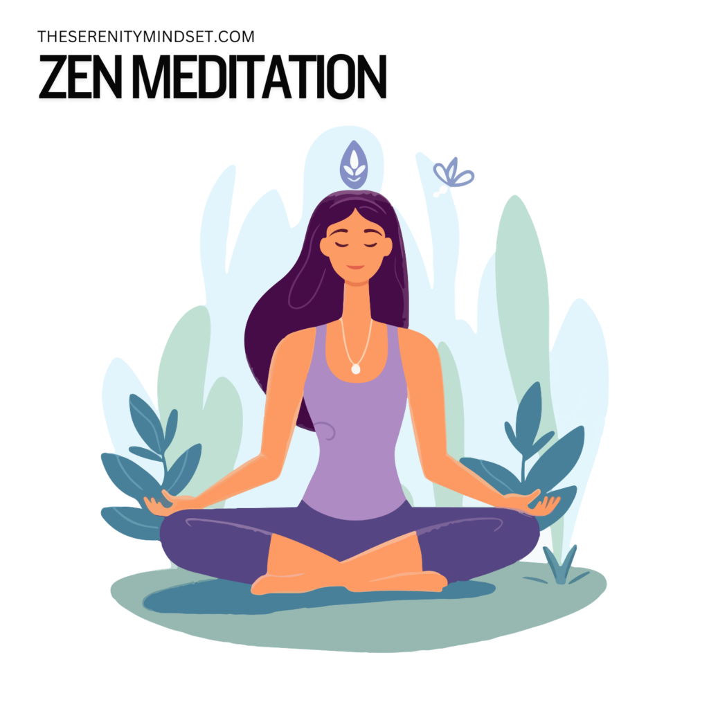 Meditation Techniques for beginners Infographics- Zen meditation