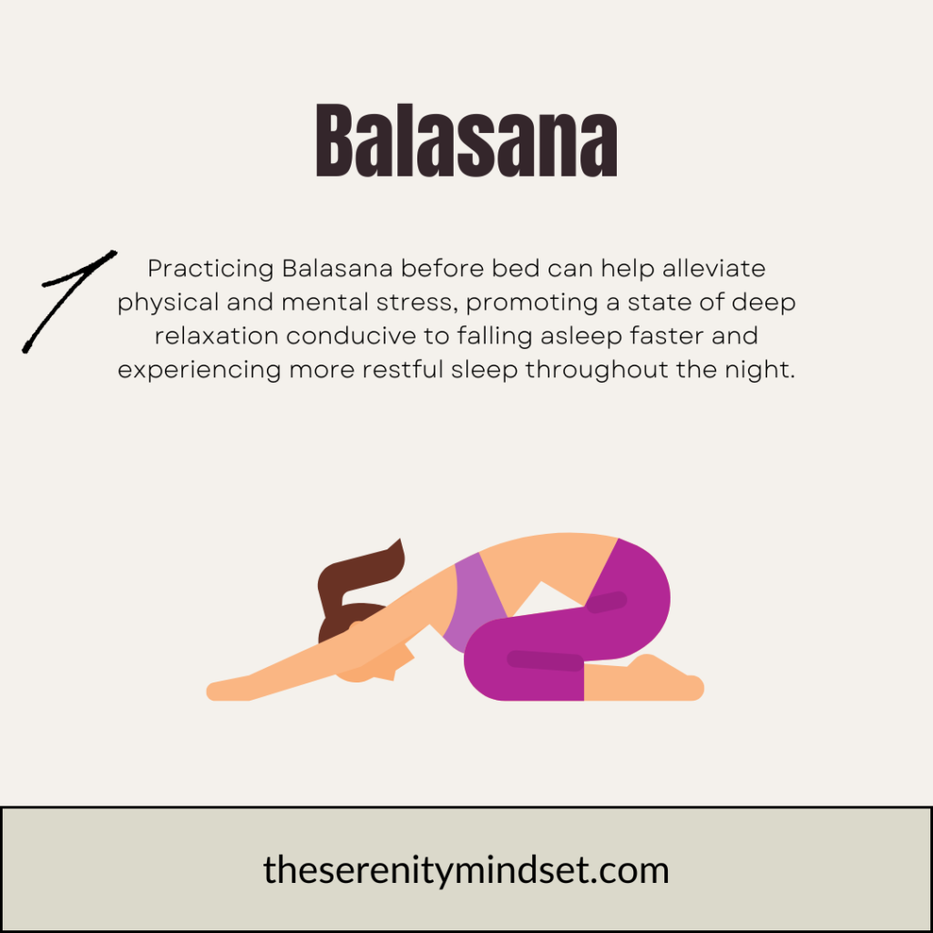 Yoga Poses for Sleep Infographics