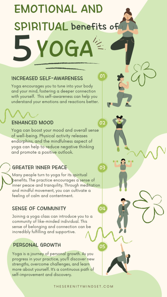 Emotional and Spiritual Benefits of Yoga Infographics