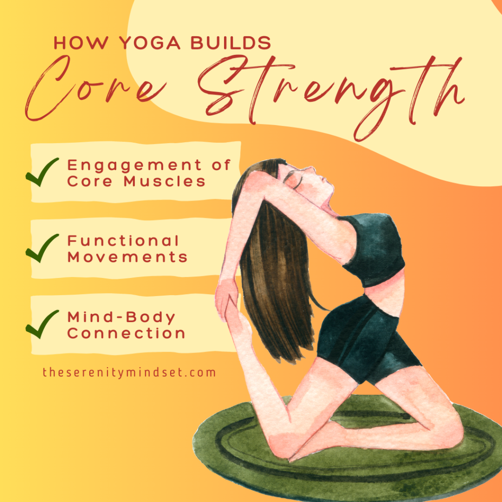 How Yoga Builds Core Strength. Yoga poses for Core strength.