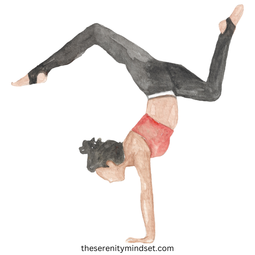 Yoga for beginners. A woman doing yoga pose