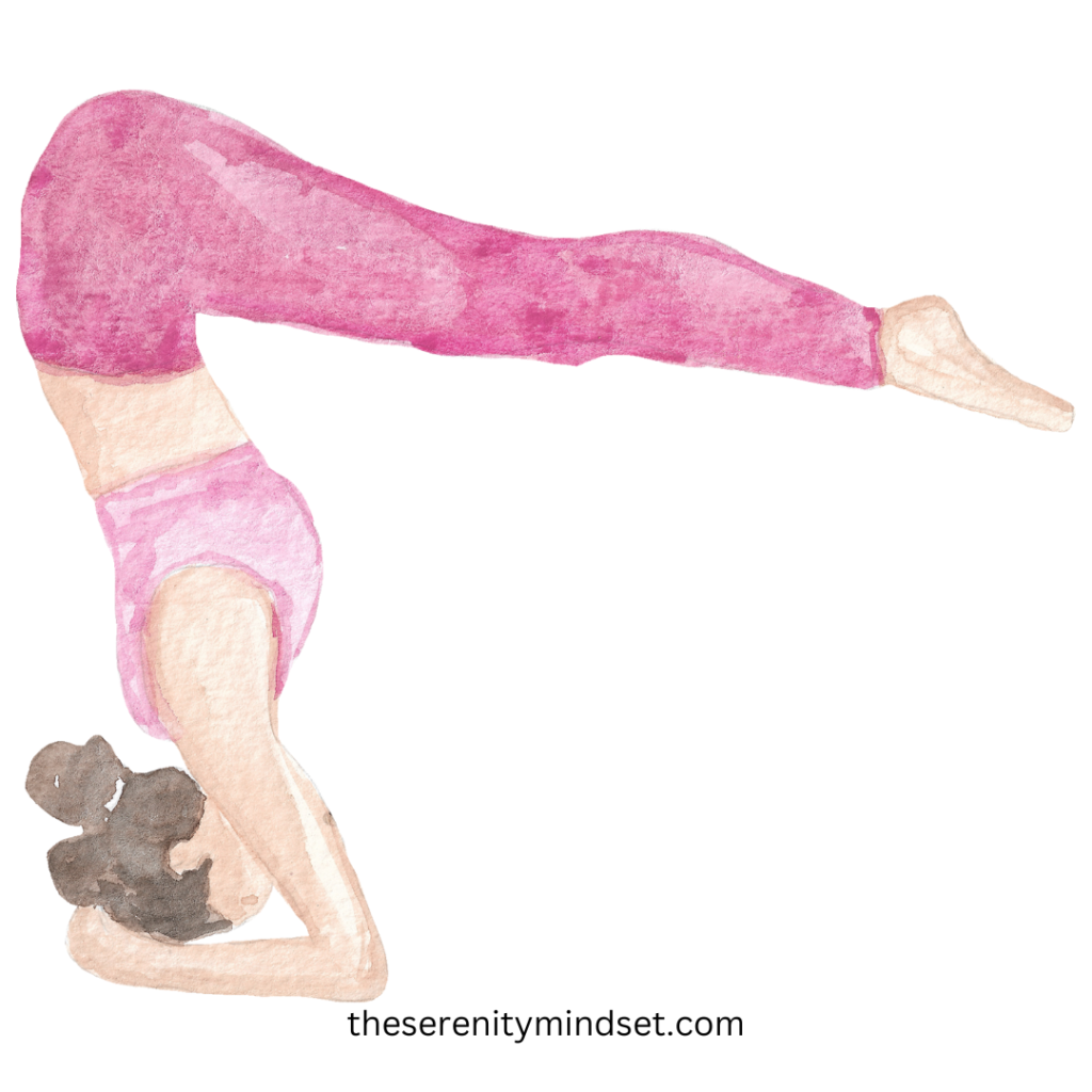 Yoga for beginners. A woman doing yoga pose