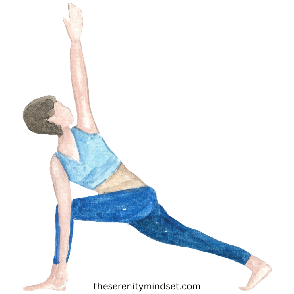 Yoga for beginners. A woman doing yoga pose