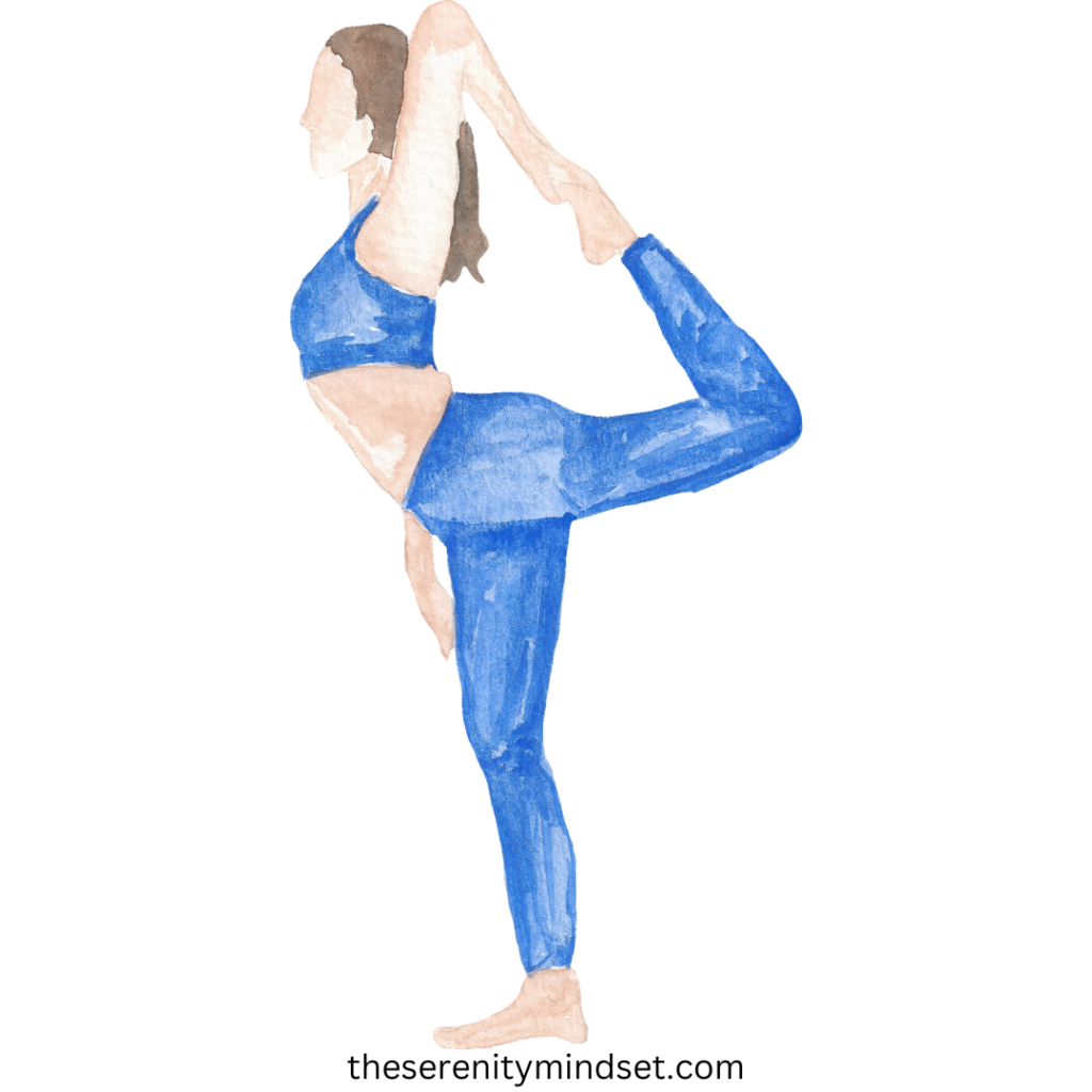 Yoga for beginners. A woman doing yoga pose