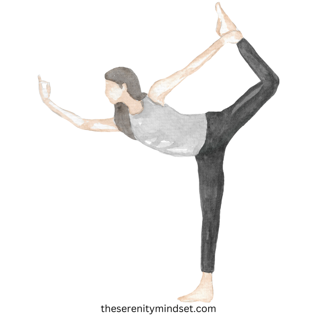 Yoga for beginners. A woman doing yoga pose