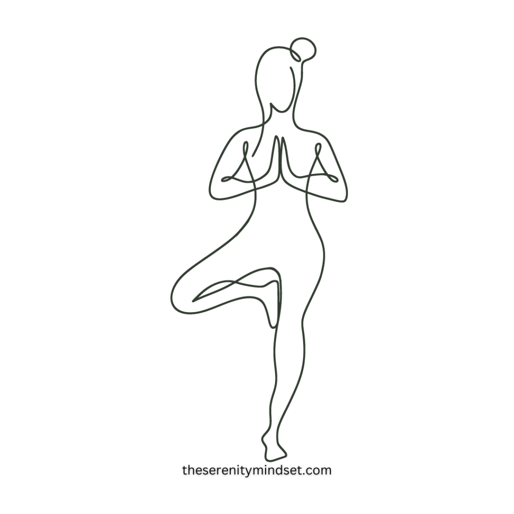 Woman doing a yoga pose. Benefits of daily yoga - Enhanced Balance