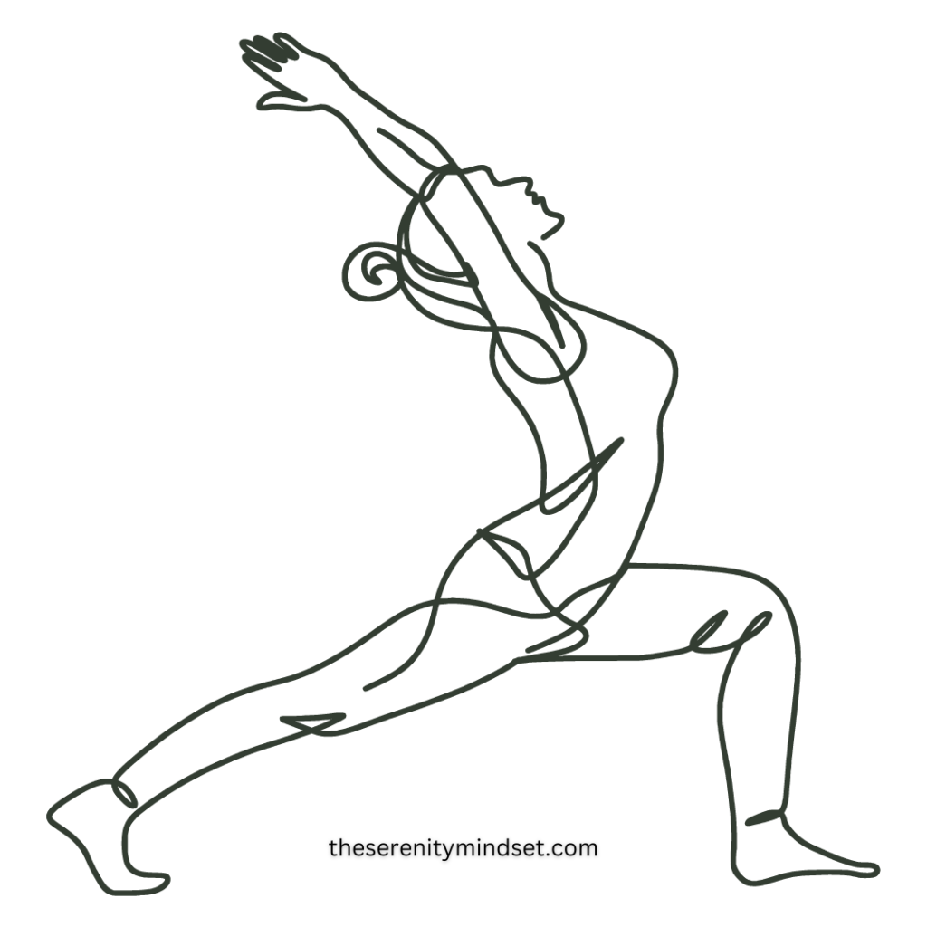 Woman doing yoga pose. Benefits of daily yoga - Improved Flexibility